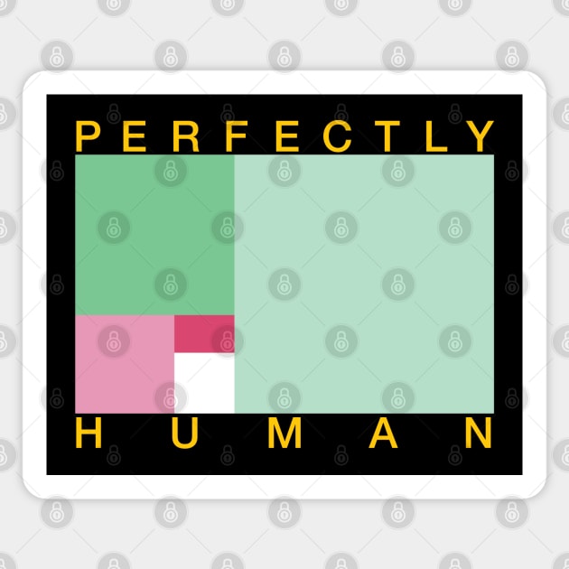 Perfectly Human - Abrosexual Pride Flag T-Shirt Sticker by OutPsyder